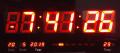 Large Digital Display Watch Led Wall Clock With Date And Temperature (Black). 