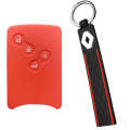 For Renault Stage Clio Logan Megane 2 3 Koleos Scenic Card Keychain Case 4 Button Car Silicone Cover Phone Number Key Chain Fit. 