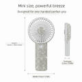 Powerful Small Size Mini Portable Fan Cute Design Pattern Handheld Personal Fan Long-Lasting Battery Sparkling Imitation Speed Portable Handheld Fan Summer Use. 