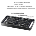 1 Piece Switching Plate Camera Mounting Cheese Plate for Railblocks Dovetails and Short Rods (Longer Version) Black Aluminum Alloy + Stainless Steel. 