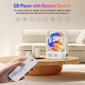 Desktop CD Player with HiFi Speakers, Bluetooth 5.3, LED Display, and Remote Control for Home. 