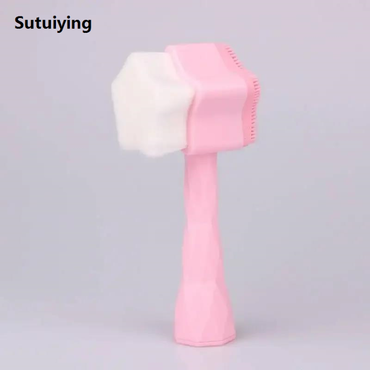 Sutuiying%201pc%20Facial%20Cleansing%20Brush%202%20In1,%20Face%20Exfoliating%20Pore%20Deep%20Cleansing%20Luxury%20Brush,%20Ultra%20Fine%20Soft%20Bristle%20Dual%20Face%20Wash%20Brush%20-%20Image%205