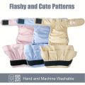 Washable Female Dog Diaper Cute Houndstooth Dress Short Underware Belly Bands Reusable Pet Panties Sanitary Pant Diapers. 