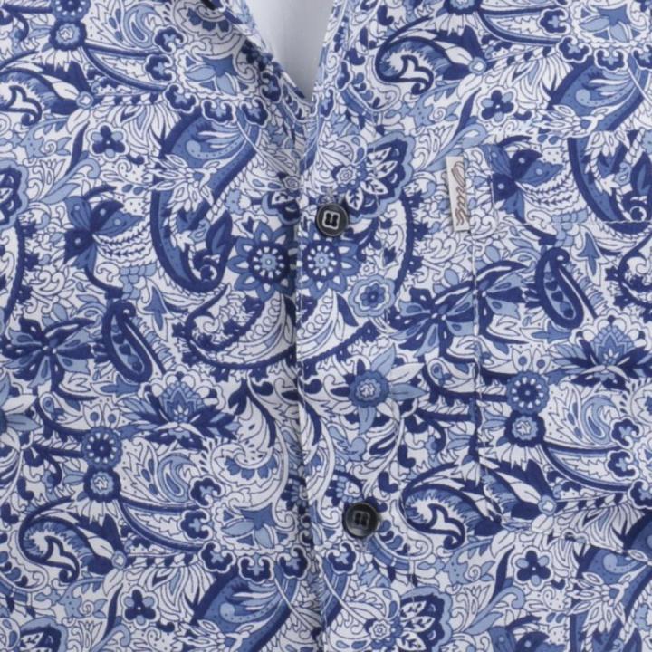 Floral%20Printed%20Polyester%20Half%20Shirt%20For%20Men%20-%20Latest%20Blue%20And%20White%20%7C%20Fashion%20Printed%20Half%20Shirt%20For%20Men%20-%20Image%203