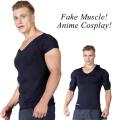 50% discount 3D Muscle T-Shirt Man Cosplay Arm Chest Underwear Party Body Shaper Invisible Abdominal Pad Corset Top Undershirts Ruiqir Super Store. 