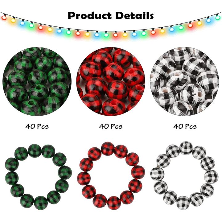 NAMUNY%20120%20Pcs%20Wooden%20Beads,%20Print%20Wood%20Beads%20Handmade%20Round%20Rustic%20Farmhouse%20Wood%20Beads%20(16Mm)%203%20Colors%20-%20Image%206