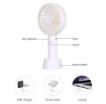 Mini Handheld Fans Personal Desk Usb Rechargeable Fan With 3 Adjustable Speeds With Table Dock. 