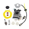 15mm Carburetor Fuel Line Kit for 43Cc 52Cc 40-5 BC430 CG430 CG520 1E40F-5 44F-5 Motor Brush Cutter Trimmer Brush Cutter Parts Accessories. 