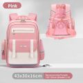Gifts Ergonomic Kids School Bag British Style Reflective Strips Orthopedic Backpack Comfortable Spinal Protection Computer Shoulder Bag Children. 