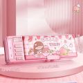 Large Capacity Double Layer Pencil Case Double Password Lock Astronaut Design Stationery Storage Box Plastic Stationery Organizer For Boys/Girls. 