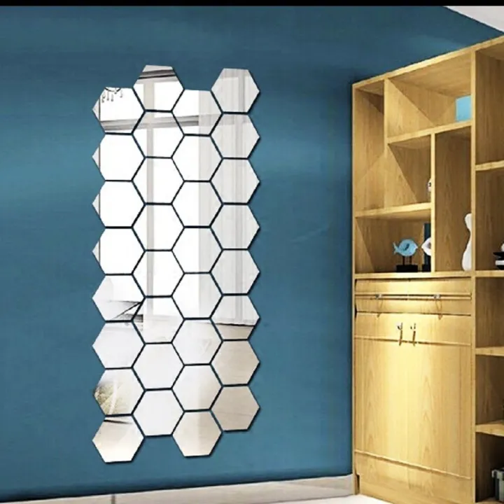 6/12Pcs%20Removable%20Art%20Safety%20Mural%20Decals%20Geometric%20Hexagon%20Mirror%20Wall%20Sticker%20Home%20Decor%20-%20Image%205