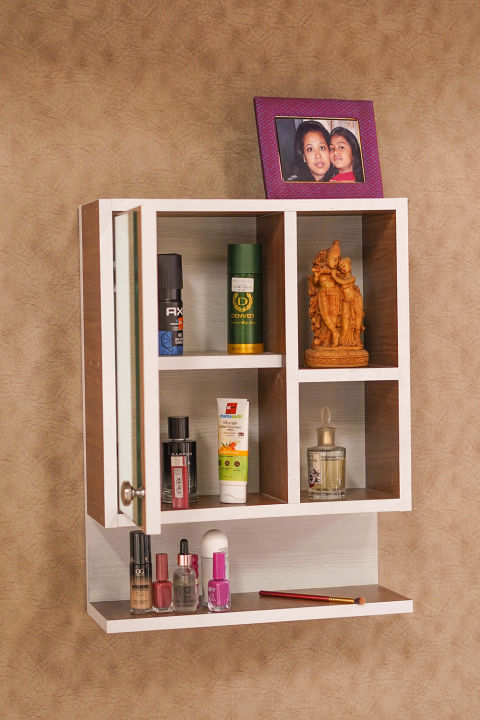 mini dressing table with mirror and door