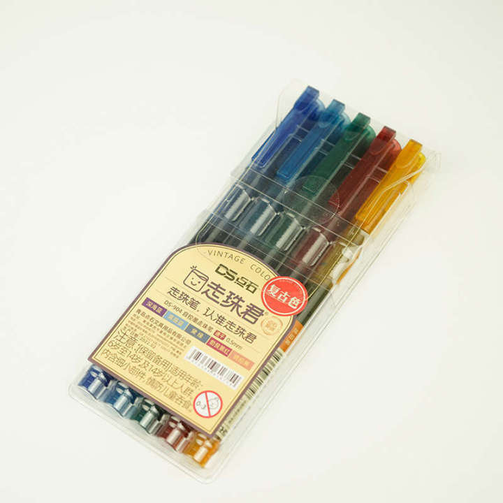 Dianshi%20DS-904%20Gel%200.5%20Full%20Needle%20Tube%20Direct%20Liquid%20Colorful%20Student%20Journal%20Rollerball%20Pen%20-%20Image%205
