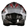 Spyder Spike 2 Full Face Grey Single Visor Helmet With night vision visor. 
