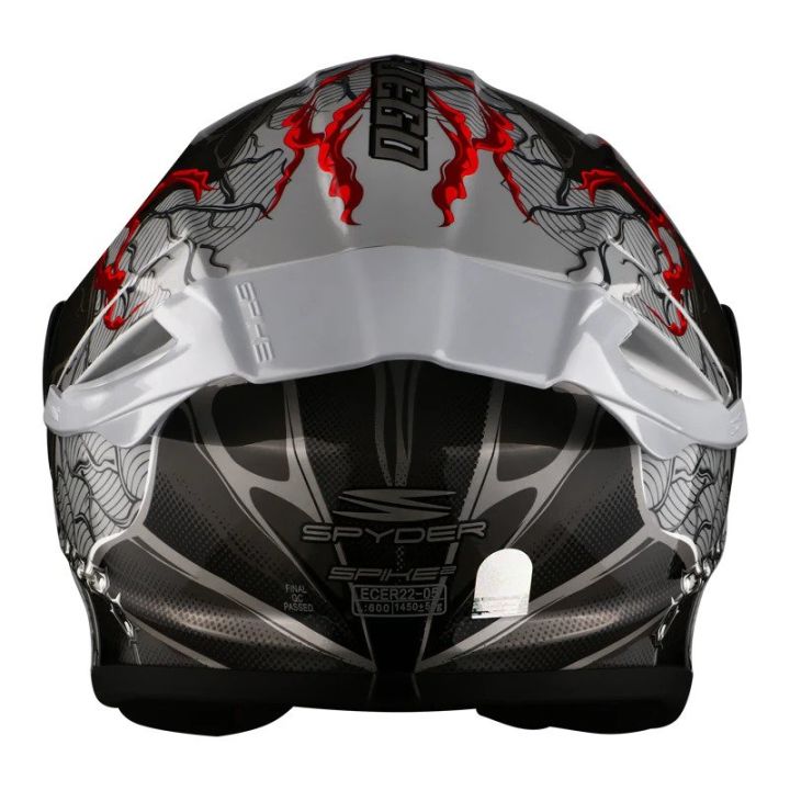 Spyder%20Spike%202%20Full%20Face%20Grey%20Single%20Visor%20Helmet%20With%20night%20vision%20visor%20-%20Image%203