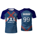 Mento P.X.G Blue Lock Japanese Anime Jersey Football Uniform No.9 Rin Shidou Cosplay T Shirts Men's And Women's Casual Sports Tops. 