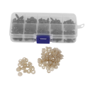 fasdaga 300 Pcs 6-12 mm Plastic Safety Eyes, Eyes Doll Making with 300 Pcs Washer for Toy Making DIY Crafts. 
