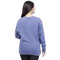 Round Neck Solid Mix Cashmere T-Shirt For Women. 