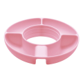 1 Piece Snack Bowl for 40Oz Cup with Handle Reusable Snack Tray Pink Silica Gel for Snack Tray. 
