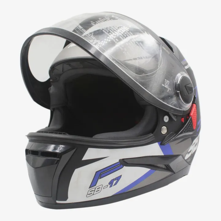 Steelbird%20SB%20Helmet%20In%20Black/White/Blue%20Color%20-%20Image%203