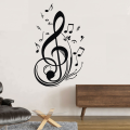 Poster PVC Sticker Living Room Wall Sticker Kids Removable Music Note Decoration Wallpaper Home Non-Toxic Wall. 