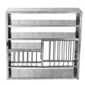 Choice Stainless Steel Wall Mounted Kitchen Utensils Dish Rack (36x36). 