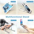 Foldable Aluminum Laptop Computer Desktop Tablet Stand. 