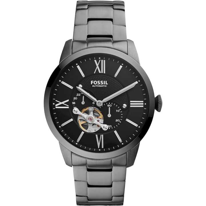 Fossil Smoke/BlackStainless Steel Business Watch For Men - ME3172