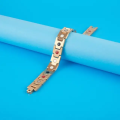 Gold Plated Bio Magnetic Bracelet – 4 in 1 Magnets, Far Infrared, Germanium, and Negative Ions Health Energy Power Therapy Bracelet for Men & Women. 