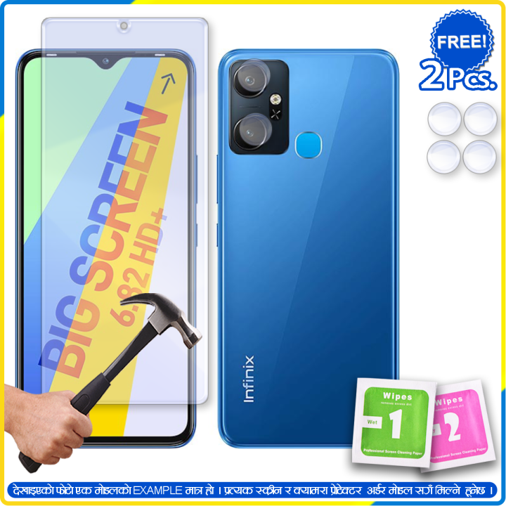 9H Nano Flexible Screen Protector (Free 2 Camera Guard) For Infinix Zero 5G, Hot 12i, Hot 11 2022, Smart 6 HD, Hot 12, Note 12, Note 12i, Note 12 G96, Note 12 Pro, Hot 12 Play, Hot 11s NFC, Note 12 5G, Note 12 Pro 5G, Smart 6 Plus India