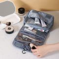 Hanging Foldable Waterproof Travel Toiletries Bag, Cosmetics Organizer Bag. 