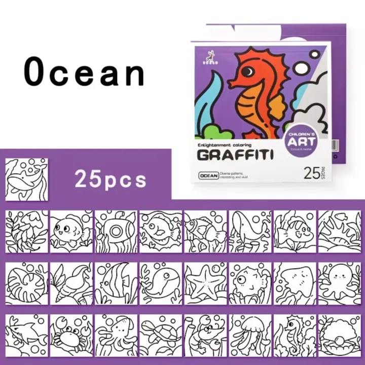 DIY%20Mini%20Cartoon%20Coloring%20Book%20Portable%20Note%20Coloring%20Watercolor%20Coloring%20Book%2025Sheets%20Doodle%20Books%20Children's%20Art%20-%20Image%203