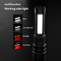Super Bright Flashlight Emergency Camping Hand Lamp Spotlight Focus Long Range Red and White Flashlight Red and White Flashlight. 