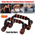 Stainless Steel Push Up Bars Pair Handles Stands Home Gym Pushup Stand Fitness Exercise Workout Training. 