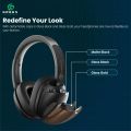 Green Symphony Hybrid ANC Headphone (40-50dB) | 45ms Low Latency | Spatial Audio Technology, 3D Experience | Changeable Cap | Foldable | JL5.4 Bluetooth Version | 100H Playtimes, 80H For ANC | 5 Mic | 1000mAh | 40mm Driver | Ultra-Soft Cushions | IPX4. 