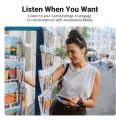 (WS206-35725) UGREEN HiTune T3 PRO Active Noise-Cancelling Earbuds White, Wireless Headphones with 10mm Driver, Active Noise Cancellation, Deep Bass, Bluetooth 5.2, 24 Hours Playtime, AI Call Noise Cancellation. 