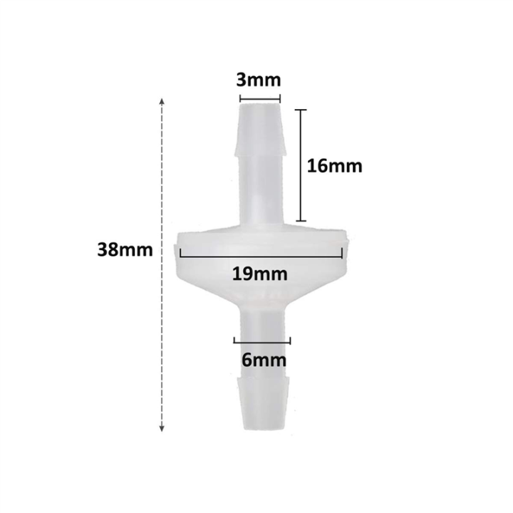 40%20Pcs%201/4Inch%20Check%20Valve%206mm%20PVDF%20One%20Way%20Valve%20Inline%20Check%20Valve%20Non%20Return%20Check%20Valve%20for%20Fuel%20Gas%20Liquid%20Air%20-%20Image%202