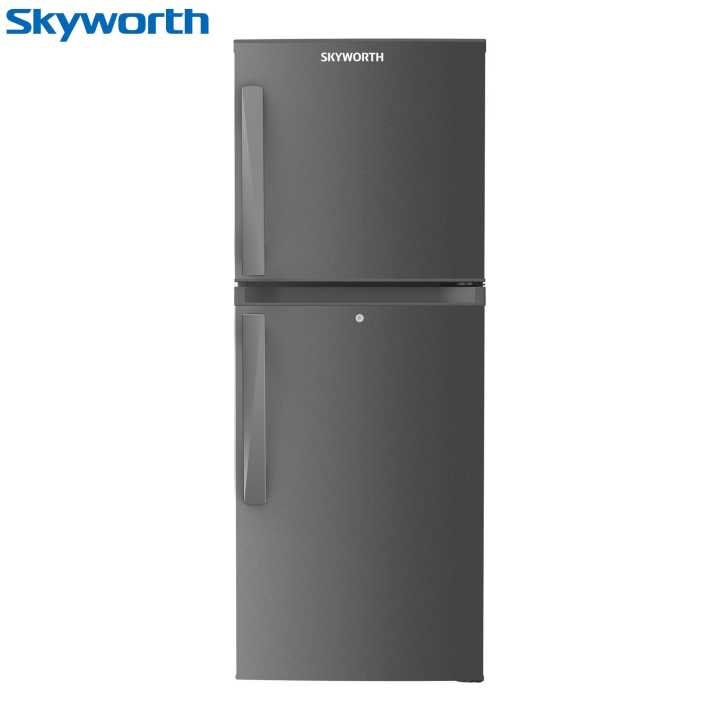 SKYWORTH Dark Gray Color Double Door 220 Ltr Refrigerator Model No. SRD-265WTA