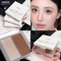 ZVEV three-dimensional light and shadow two-color contour palette three-dimensional high-gloss shadow contour powder makeup anti-sweat brightening skin tone factory. 