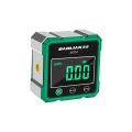 Portable Multifunctional Laser Inclinometer Rechargeable Four Sided Magnetic Digital Inclinometer LCD Display High Accuracy Angle Level Household. 