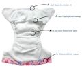 MoonCare - SunBaby Brand Washable & Waterproof Cloth Diapers Set - Pack Of 4 Pcs Diaper + 4 Pcs Inserts. 