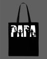 "PAPA" Graphic Printed  Tote Bag– Black & White. 