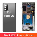 HOT Super OLED Note20 5G with Frame LCD For Samsung Galaxy Note 20 N980F N980F/DS N981B/DS N981U Display Touch Screen Digitizer. 