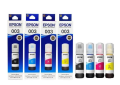 Epson 003 Ink 65ml  Original Ink (Black, Cyan, Magenta, Yellow for Epson Printer) Tri-Color Genuine Ink Bottle (Pack of 4). 