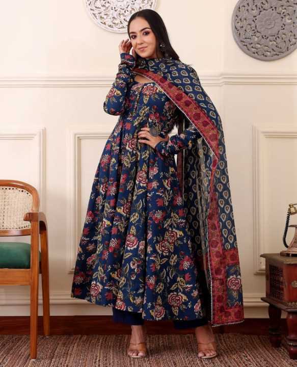 Fabdale%20Floral%20Printed%20Viscose%20Rayon%20Anarkali%20Kurta%20Pant%20Salwar%20Suit%20with%20Dupatta%20%7C%20Wedding,%20Party%20&%20Festive%20Wear%20(DVST-006)%20-%20Image%203