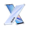 Clear case for Samsung Galaxy A24 - Transparent Soft Shockproof Airbag Crystal Back Cover. 
