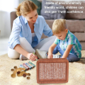 Wooden Piggy Bank for Adult Kids, Money Box with Counter, Reusable Money Box with Counting Target -E. 