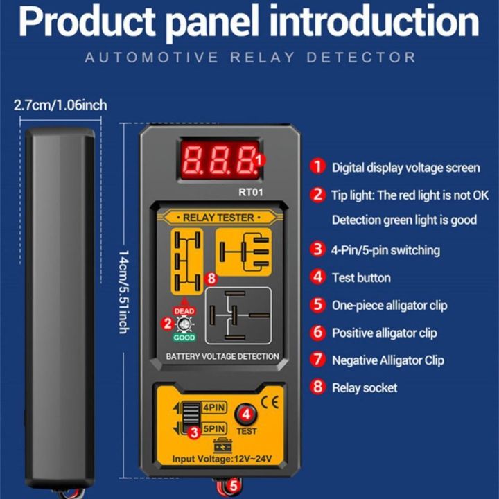 NEW%2012-24V%20Car%20Relay%20Tester%20Universal%20Multifunctional%20Battery%20Voltage%20Tester%20Digital%20Display%204Pin/5Pin%20Relay%20Diagnostic%20Car%20Accessories%20-%20Image%208