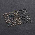 HOT 1PC ASTM F136 Titanium Nose Piercing 18G 20G D Shaped Tragus Helix Nariz Stud Earring Hoop Septum Ring Nostril Body Jewelry. 