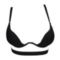 Backless Invisible Plunge Bra Gathered Bra Bralette Underwear Deep V Push Up Women Bras Party Underwear Seamless Bra. 